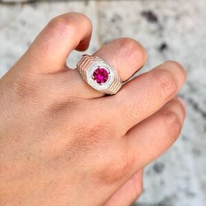 S95 PROM Pink Gemstone Ring